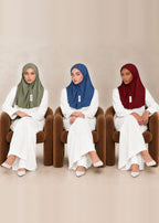 The Atelier Set in Sage, Sapphire and Burgundy
